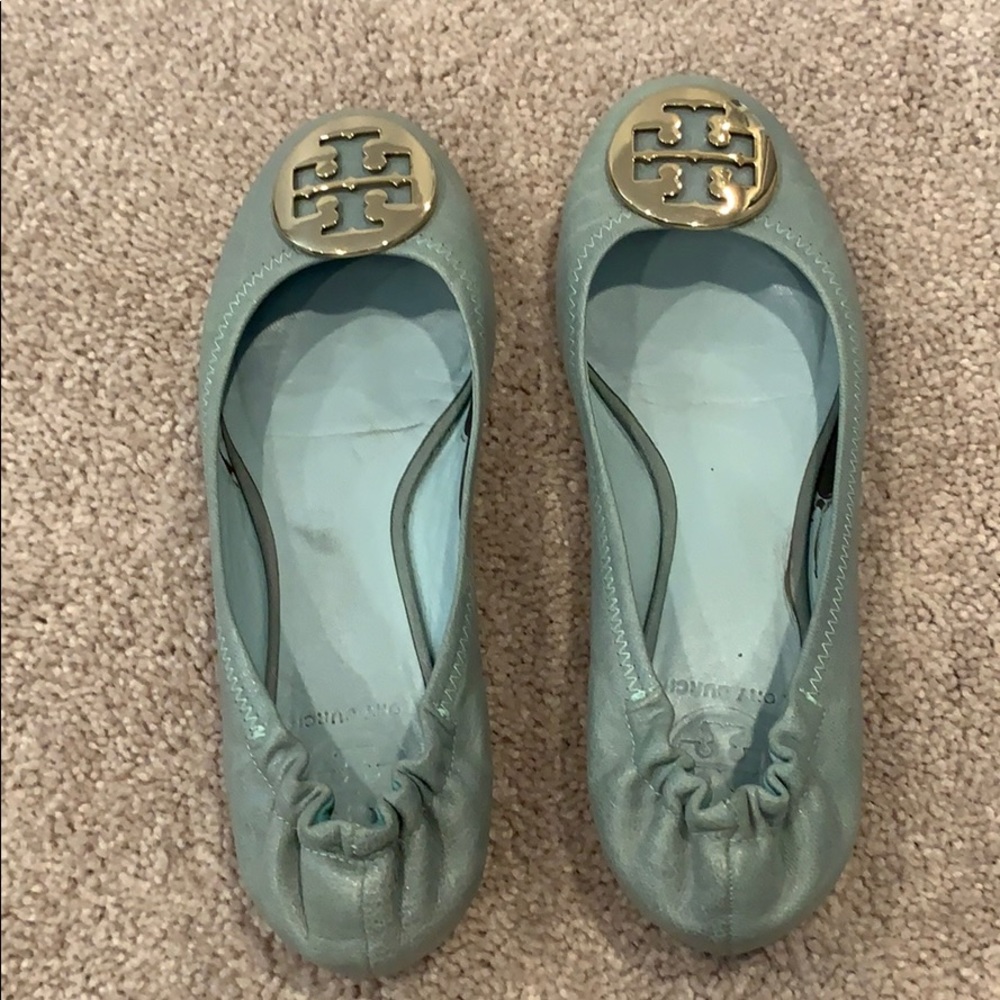 Tory Burch Seafoam flats